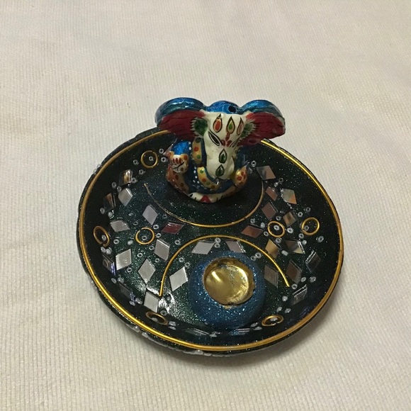 Ganesh Buddhist hippie gypsy boho incense holder - Picture 5 of 8